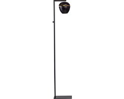 ETH Claire - Vloerlamp - Zwart Goud - Aan/ Uit op stang - 1 lichtbron