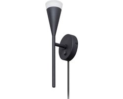 ETH Defender Wandlamp mat zwart excl. 1xGU10