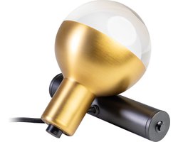 ETH Drop wandlamp/tafellamp 1xGU10 zwart/mat messing