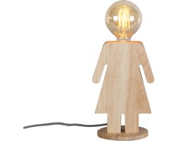 ETH Eve - Tafellamp - 1 lichts - H 240 mm - Bruin - Eetkamer, Hal / Vide,Keuken,Slaapkamer,Woonkamer - Design - Dimbaar