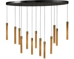 ETH Evelyn Hanglamp rond 13L 5W Dimbaar 2m kabel Zwart/Koper