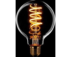 ETH Globe 80mm Filament spiraal LED 8w E27 230v 1800k dimbaar helder