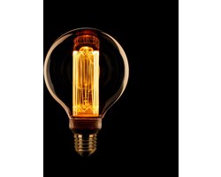 ETH Globe 80mm kooldraad LED 4w E27 240v 1800k 3 stappen dimbaar amber/goud 200L + M.