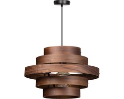 ETH Hanglamp - Plafondlamp Walnut hout - metaal