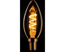ETH Kaars spiraal filament LED 4w E14 230v 2200k dimbaar goud