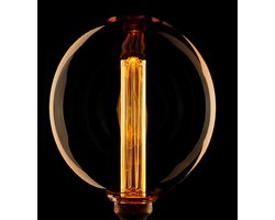 ETH Led kooldraad G200 200mm Globe GLAD GLAS E27 3.5w/12w 1800k dimbaar 120L amber/goud
