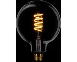 ETH - Led Spiraal - 125mm Globe - E27 - 3 Stappen - Smoke