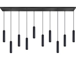 ETH - Miller - Hanglamp - 10x lichtpunten - zwart/ messing