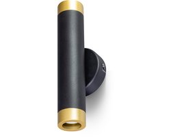 ETH Miller - Wandlamp - 2x lichtpunten - Zwart - Messing