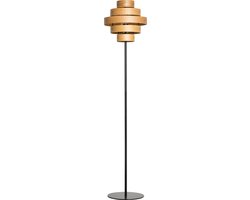 ETH Oaknut - Vloerlamp - Hout - 5 Rings - excl. 1x E27 lichtbron