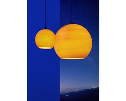 ETH Orb hanglamp 3x E27 taupe/grijs glas 20-25-30cm / zwart