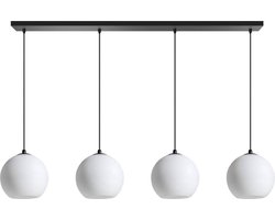 ETH Orb Hanglamp - 4-lichts E27 - Zwart