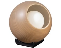 ETH Orb Saturn tafellamp 1x E27 Taupe/grijs glas 20cm / zwart