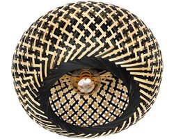 ETH Otis plafonniere 1 x E27 2xrattan dia.30cm