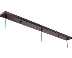 ETH plafondbalk 3 snoeren - 90 cm - metaal - zwart