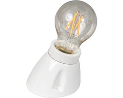 ETH - Plafondhouder schuin E27 porselein Wit