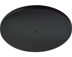 ETH Plafondkap / plafondplaat 80CM rond met kruis beugel kleur mat zwart