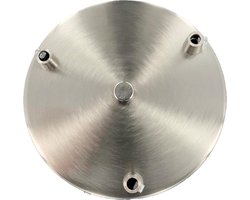 ETH Plafondplaat rond 35cm met beugel en 3 gaten M10 kleur RVS