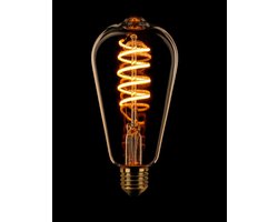 ETH ST64 Edison Filament spiraal LED 4w E27 240v 2200k dimbaar Goud glas