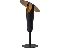 ETH The Britt - Tafellamp - GU10 fitting - Aan/Uit op koker - Zwart Goud