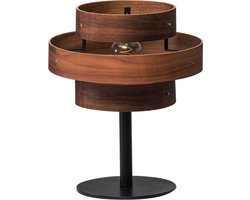 ETH Walnut Tafellamp 1x E27 3 Rings Hout