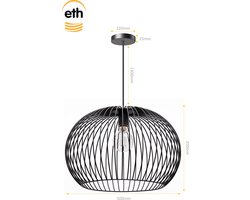 ETH Wire 2.0 Hanglamp Ø50 CM | Zwart