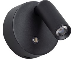 ETH Wispo Wandlamp | Spot dimbaar Draadloos Zwart