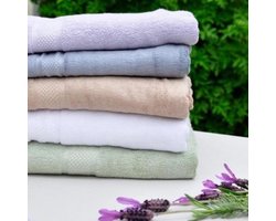 Ettitude - Bamboe handdoek (40x76cm) - licht bruin