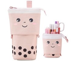 Etui - Met rits - 2-in-1 - Etui voor meisjes - Intrekbaar - Etuihouder voor studenten - Cadeau voor een 12-jarig meisje - Kan gebruikt worden als kunsttas, make-uptas, opbergtas of reistas