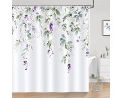 Eucalyptus Bloemen Douchegordijn Waterdicht 180 x 180 cm voor Badkamer