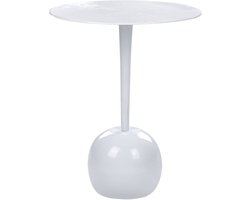 EUCLA - Bijzettafel - Wit - Aluminium