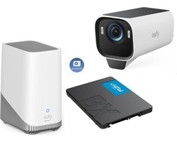 eufy HomeBase 3 S380 + eufyCam S3 Pro MaxColor Vision 4K + 240GB SSD - Bundelvoordeel