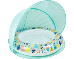 Eurekakids Baby Pool Parasol - Zwembad met Zonnewering - Opblaasbaar - In Draagtas
