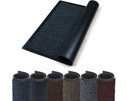 eurmat - Deurmat Binnen - Droogloopmat - 120x180 cm - Classic - Grijs - Schoonloopmat - Deurmat binnen antislip - Gemaakt in Benelux