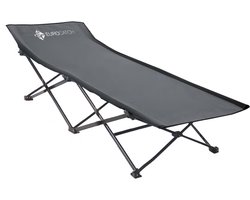 Eurocatch Opvouwbaar Veldbed - Festival bed - Camping bed - Kampeerbed - Grijs