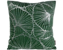 Eurofirany Blink Serie - Sierkussenhoes - 45x45 cm - Welvet - Ginko Bladeren