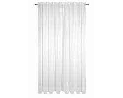 Eurofirany Lucy Serie - Gordijn op Band - 300x270 cm - Gładki Voile - Wit
