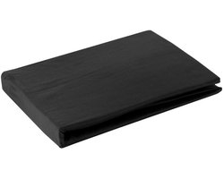 Eurofirany Nova - Satijnen Hoeslaken - 140x200 cm - Zwart - Geschikt voor 30 cm Hoog Matras