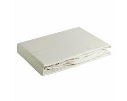 Eurofirany Nova Serie - Satijnen Hoeslaken - 220x200 cm - Beige - Geschikt voor Hoog Matras