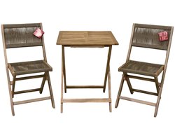 Eurofleur aanbieding - Melon balkonset, opklapbaar olijf groen