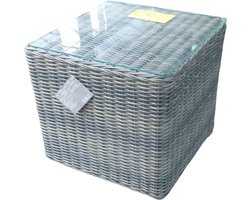 Eurofleur aanbieding - Toscane relax side table 50x50x45 cm kobo grey