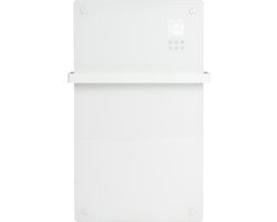 Eurom Alutherm Infrarood paneel - 81.5x43.8cm - IP24 - 1200watt - wifi - wand- Verticaal - metaal/glas - wit
