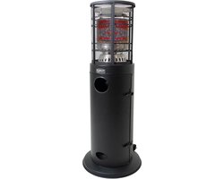 Eurom Area Lounge Terrasverwarmer - gas - staand - verrijdbaar - verwarmt tot 100 m² - max 13.000W