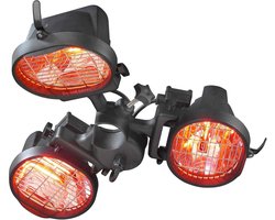 Eurom - Parasol heater 1500 - Terrasverwarmer - Eurom - Kunststof - Zwart