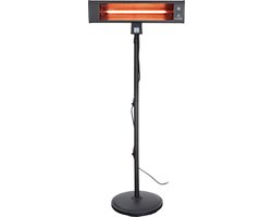 Eurom TH 1800S Terrasverwarmer - elektrisch - staand - incl. afstandsbediening - tot 1800 W