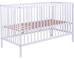 Europe Baby Ledikant - Solid Beech - 60 x 120 cm - Wit