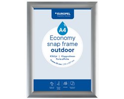 Europel Kliklijst Economy Outdoor A4 Zilver 25 mm