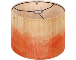 Europese aquarelverlooppatroon bamboe lampenkap E27 hanglamp en tafellampkap voor huisdecoratie 11,81 x 11,81 x 9,05 inch