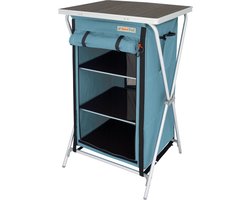 Eurotrail Campingkast Aubenas 98 X 60 Cm Aluminium/mdf Blauw