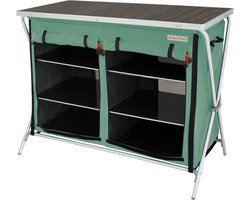 Eurotrail Campingkast Brocas 110 X 52 X 90 Cm Aluminium Groen/zwart